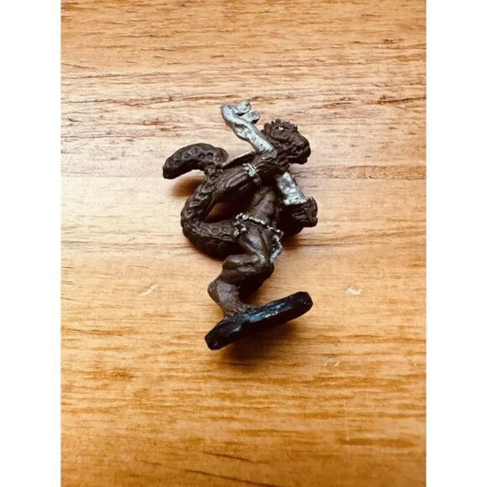 Lizard Man Armor Class 5(4) Miniature Fantasy AD&D‎ 1970's Hand Painted